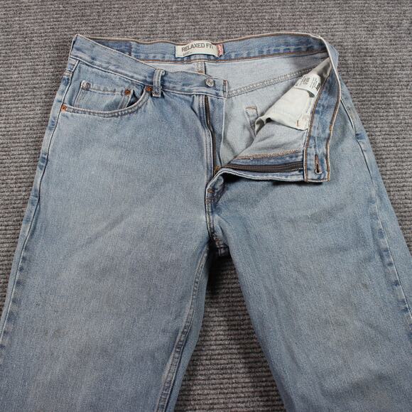 Levi’s 550 Jeans Mens 34x32 Light Wash Relaxed Fit Tapered Leg Non Stretch Y2K - Picture 4 of 12